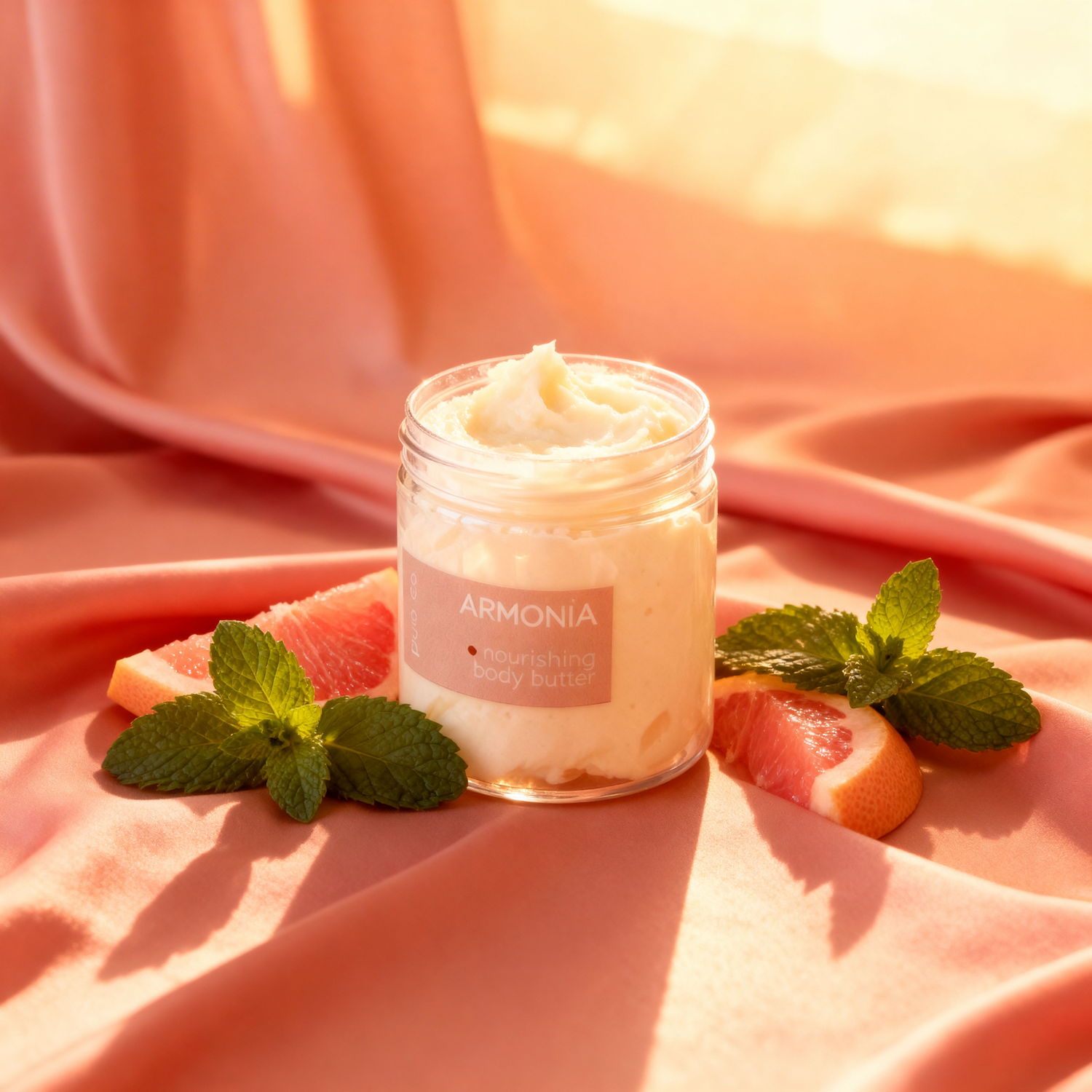 Pura+Co | Body butter jar sample. Grapefruit & Mint Scent | Handmade Skin Care | Puerto Rico