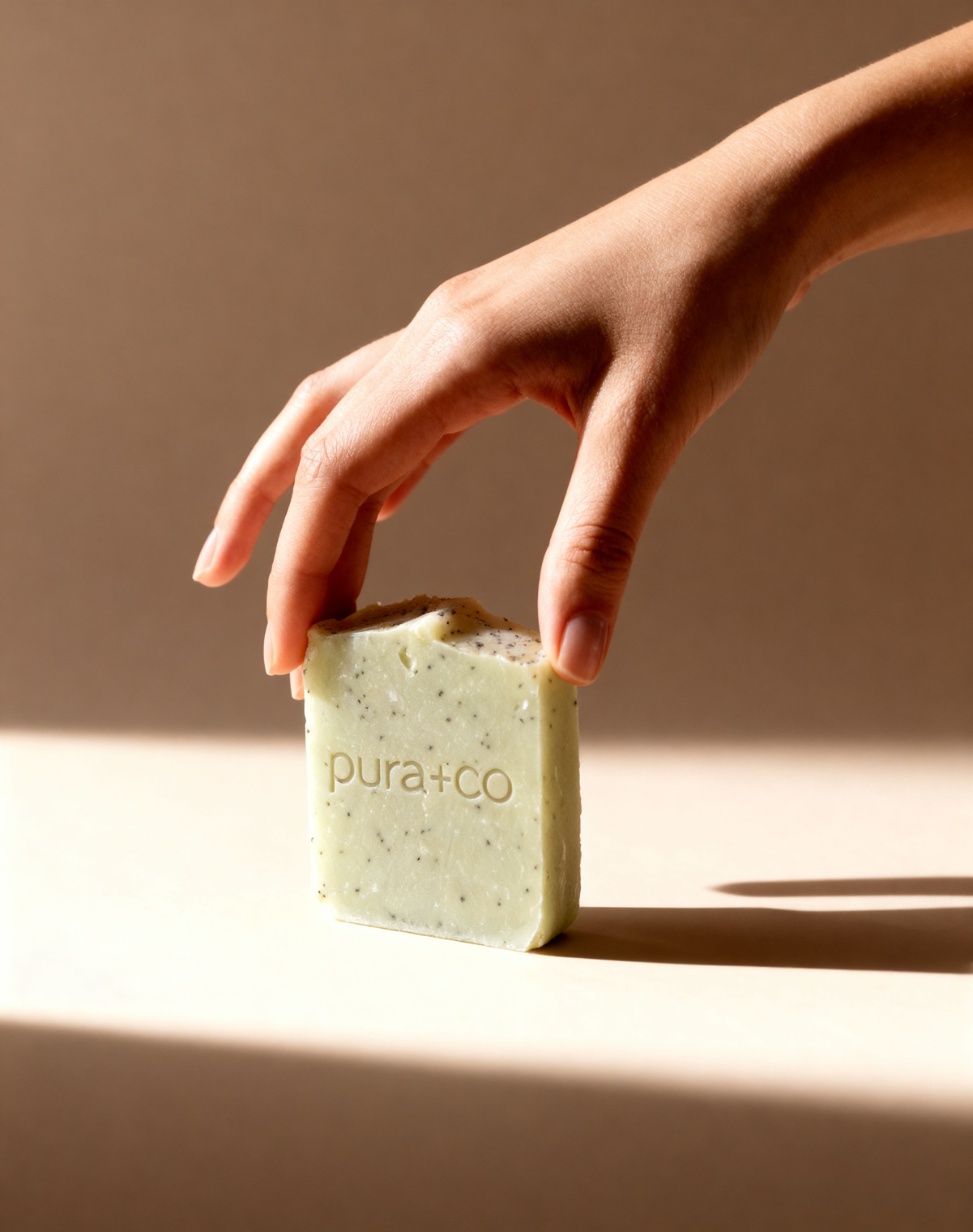Pura+Co | Jabón Artesanal | Artisanal Soap | Cold-process Soap ||  White Tea and Eucalyptus Scent | Handmade Skin Care | Puerto Rico