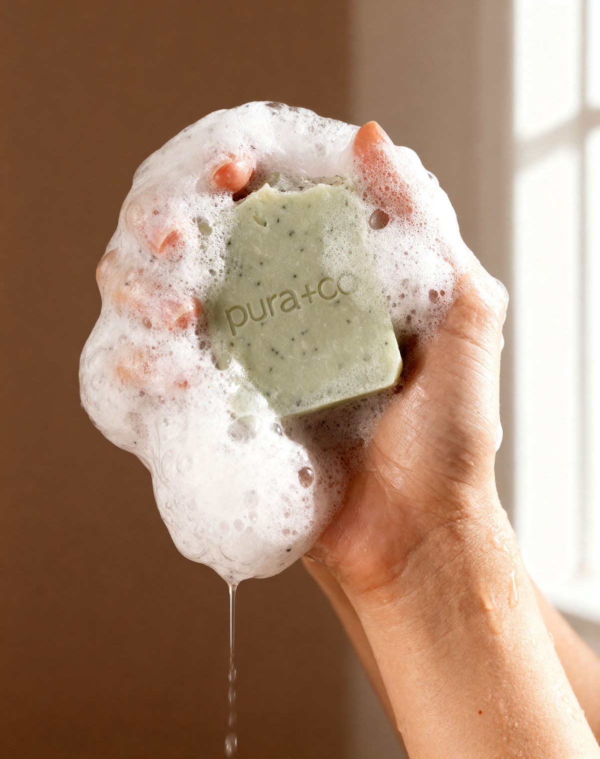 Pura+Co | Jabón Artesanal | Artisanal Soap | Cold-process Soap ||  White Tea and Eucalyptus Scent | Handmade Skin Care | Puerto Rico