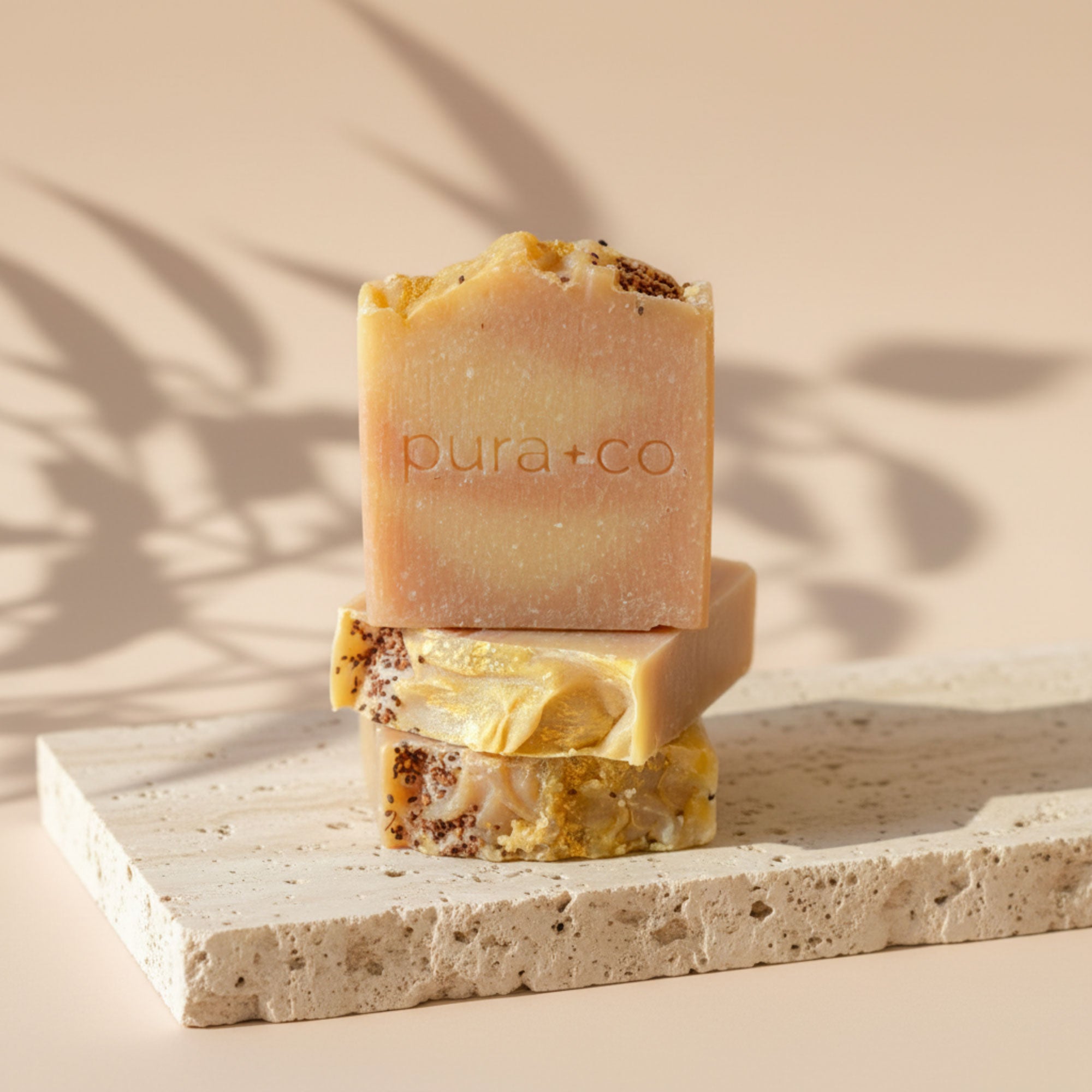 Pura+Co | Jabón Artesanal | Artisanal Soap | Cold-process Soap | Grapefruit and Mint Scent | Handmade Skin Care | Puerto Rico